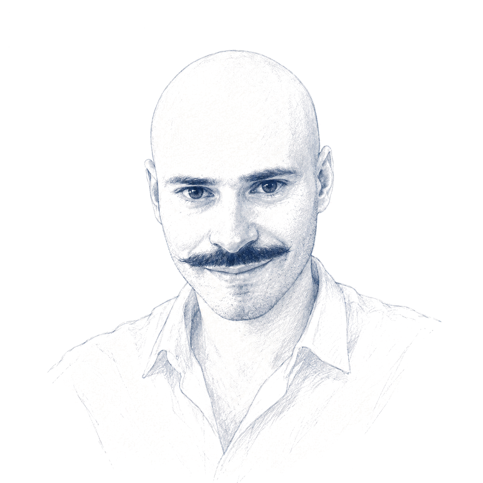 Portrait illustré du fondateur de Studio Goelan